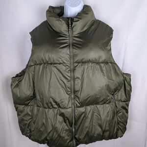 Old Navy Sage Green Quilted Vest